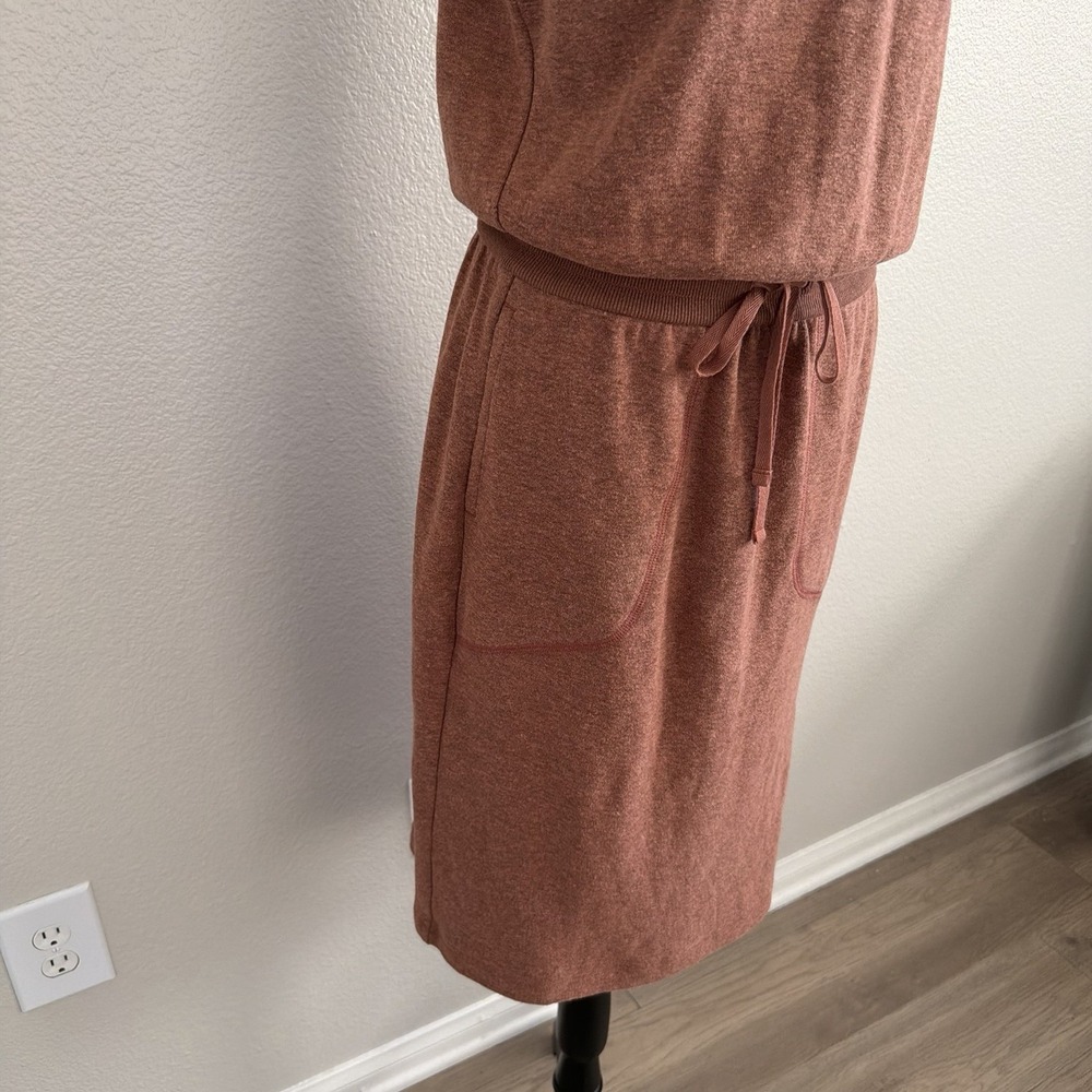 Prana Women's Small Cozy Up Beach Hopper Dress Pockets Stretch Hemp Cinched - Picture 4 of 8